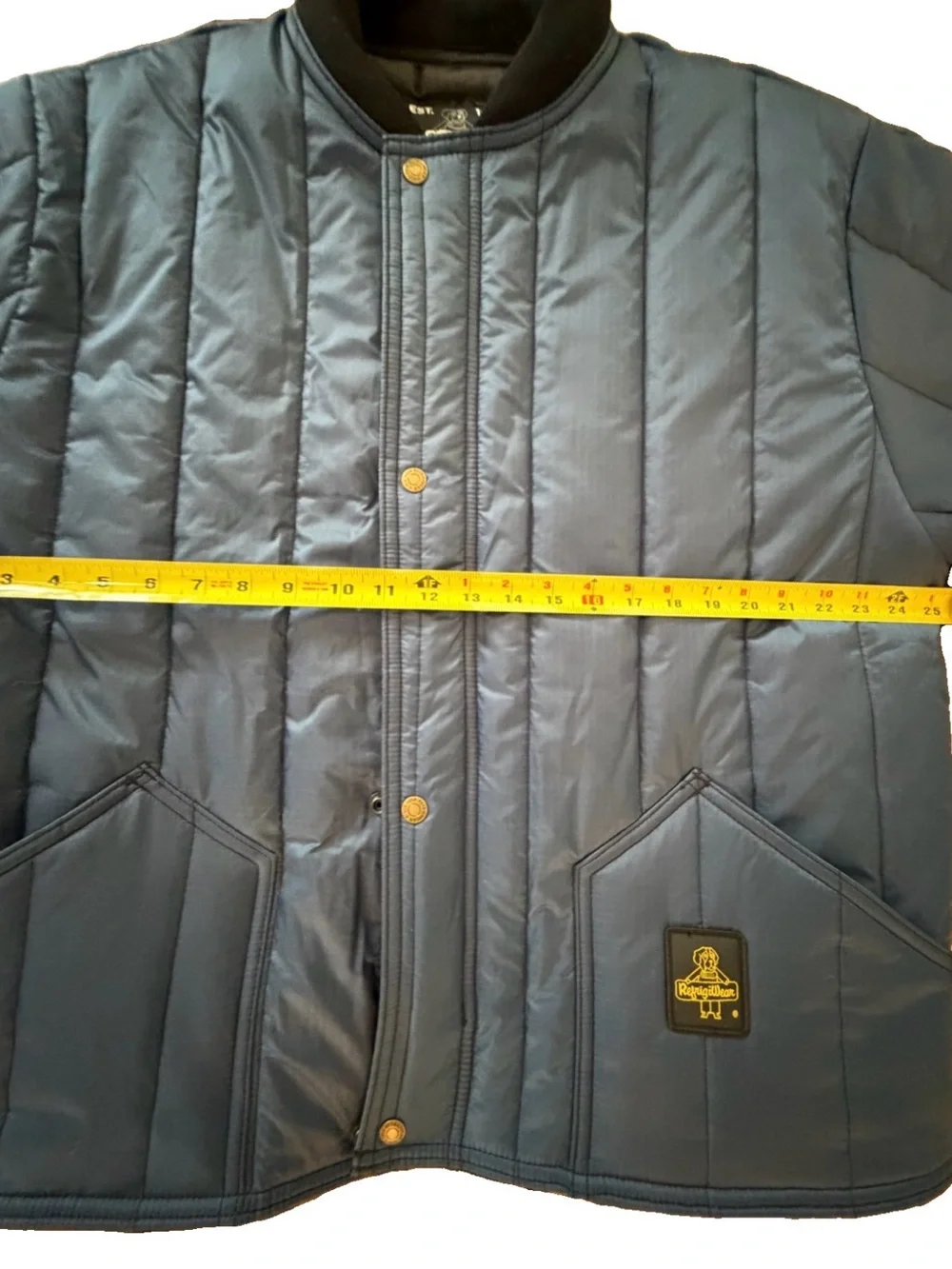 RefrigiWear Mens Jacket Navy Black Cold Storage Delivery Driver Trucker